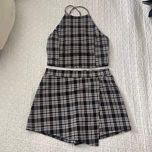FASHION NOVA PLAID SET